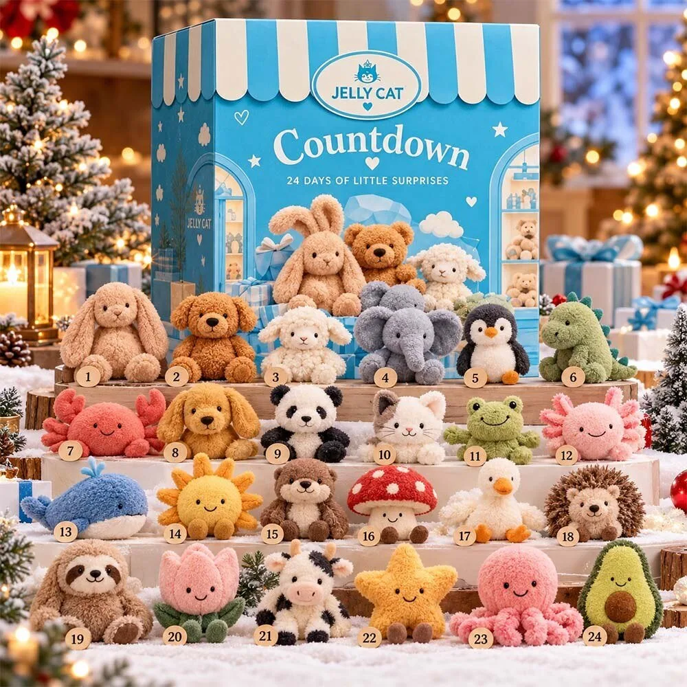 Jellycat Advent Calendar 2026 24 Days Of Little Surprises 2D Acrylic Ornaments